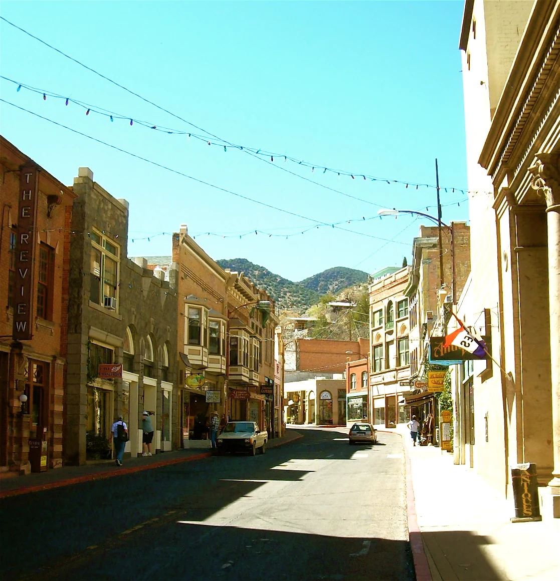 Main Street buildings in Bisbee, Arizona