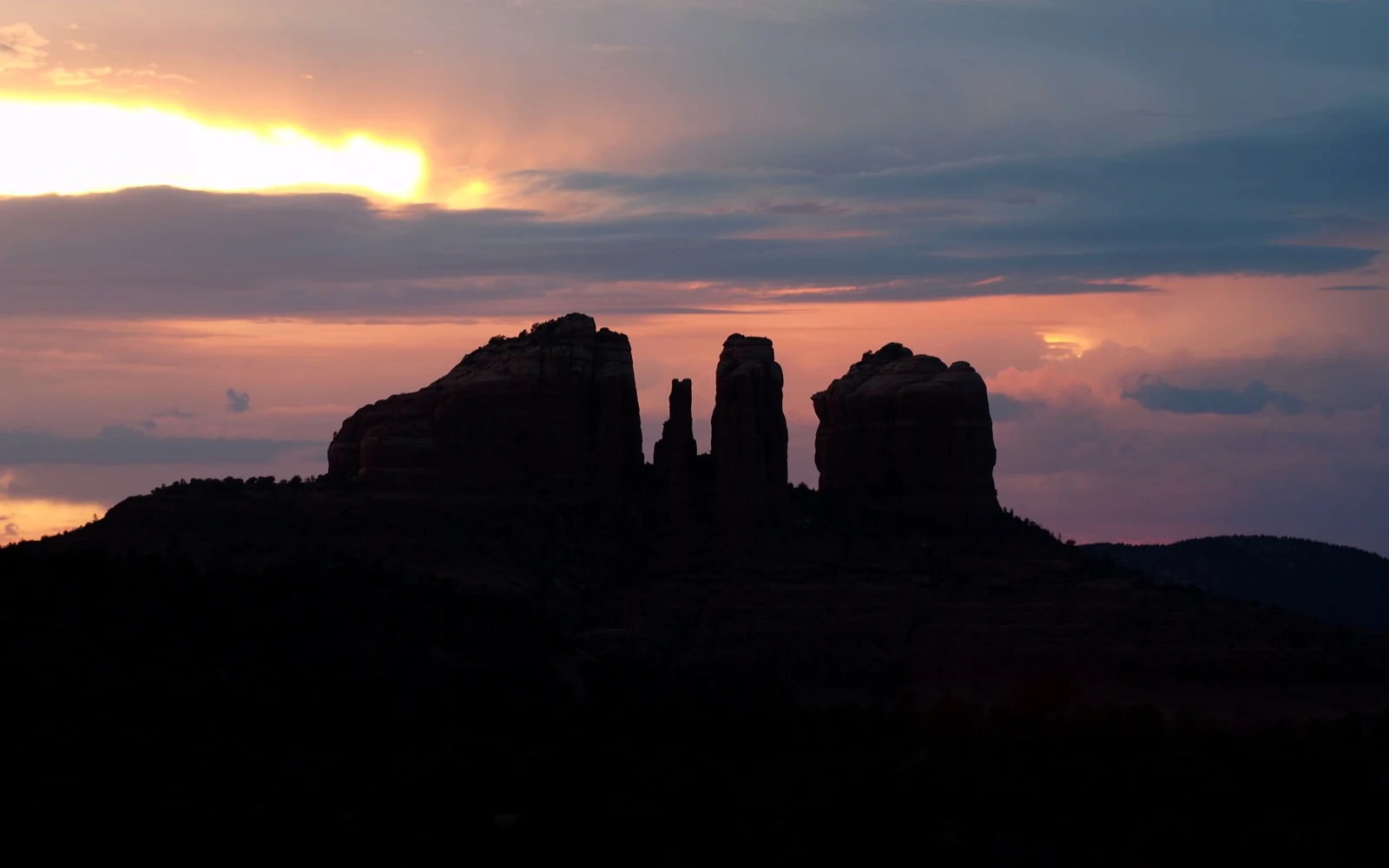Cathedral Rock at sunset in Sedona
